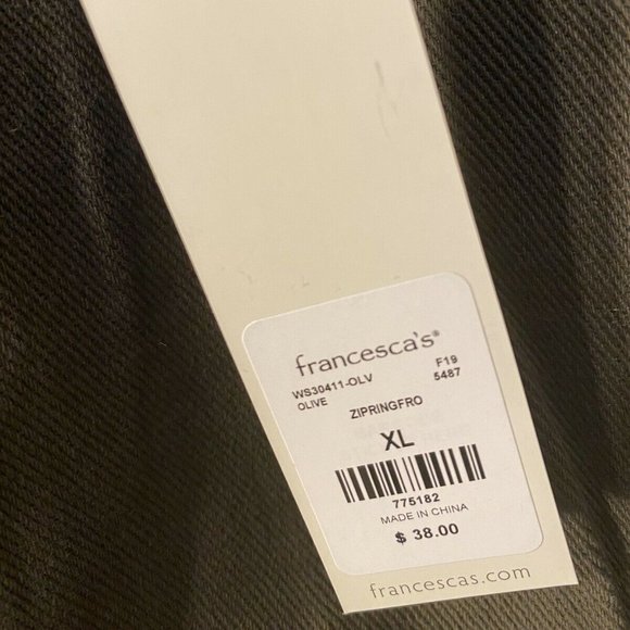 NEW Francesca's Harper Full Zipper Skirt - Picture 2 of 3